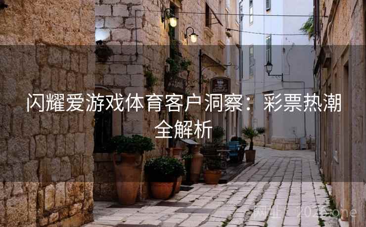 闪耀爱游戏体育客户洞察:彩票热潮全解析 第2张 闪耀爱游戏体育客户洞察:彩票热潮全解析 第2张