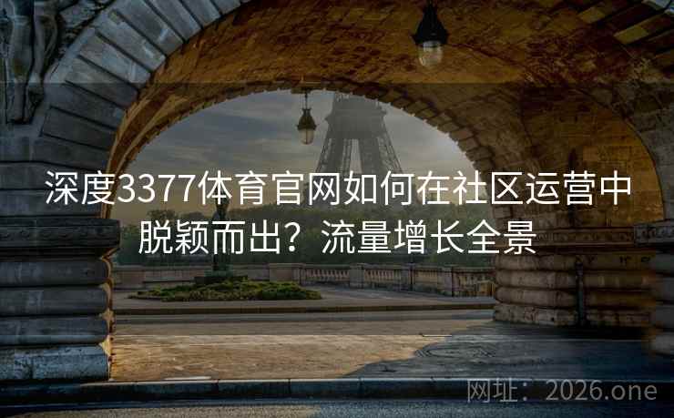 深度3377体育官网如何在社区运营中脱颖而出？流量增长全景