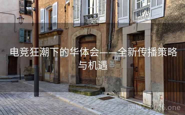 电竞狂潮下的华体会——全新传播策略与机遇 第1张 电竞狂潮下的华体会——全新传播策略与机遇 第1张